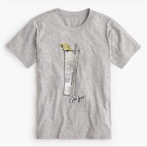 J. Crew “Gin Fizz” T-Shirt with Sequins